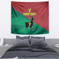 Personalized Portugal 7 Goat Tapestry Greatest Of All Time Red Green Vintage