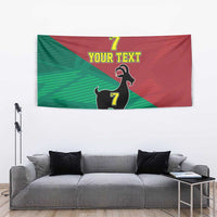Personalized Portugal 7 Goat Tapestry Greatest Of All Time Red Green Vintage