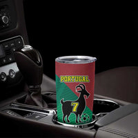 Personalized Portugal 7 Goat Tumbler Cup Greatest Of All Time Red Green Vintage