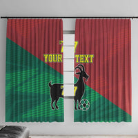 Personalized Portugal 7 Goat Window Curtain Greatest Of All Time Red Green Vintage