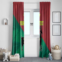 Personalized Portugal 7 Goat Window Curtain Greatest Of All Time Red Green Vintage
