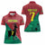 Personalized Portugal 7 Goat Women Polo Shirt Greatest Of All Time Red Green Vintage