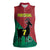 Personalized Portugal 7 Goat Women Sleeveless Polo Shirt Greatest Of All Time Red Green Vintage