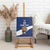 Custom Finland Football Lion Mascot Canvas Wall Art Huuhkajat with Finnish Folk Paterns
