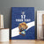 Custom Finland Football Lion Mascot Canvas Wall Art Huuhkajat with Finnish Folk Paterns