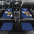 Custom Finland Football Lion Mascot Car Mats Huuhkajat with Finnish Folk Paterns