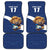 Custom Finland Football Lion Mascot Car Mats Huuhkajat with Finnish Folk Paterns