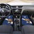 Custom Finland Football Lion Mascot Car Mats Huuhkajat with Finnish Folk Paterns