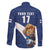 Custom Finland Football Lion Mascot Family Matching Puletasi and Hawaiian Shirt Huuhkajat with Finnish Folk Paterns