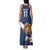 Custom Finland Football Lion Mascot Family Matching Tank Maxi Dress and Hawaiian Shirt Huuhkajat with Finnish Folk Paterns