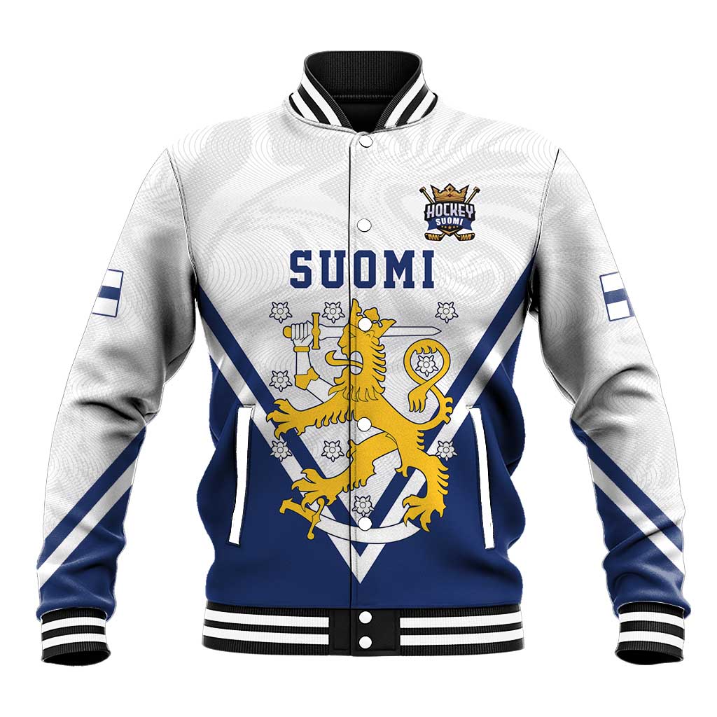 Custom Finland Ice Hockey We are Champions Baseball Jacket Sporty Style Come on Leijonat
