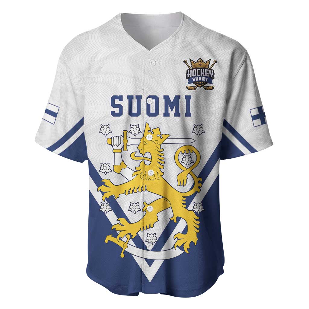 Custom Finland Ice Hockey We are Champions Baseball Jersey Sporty Style Come on Leijonat