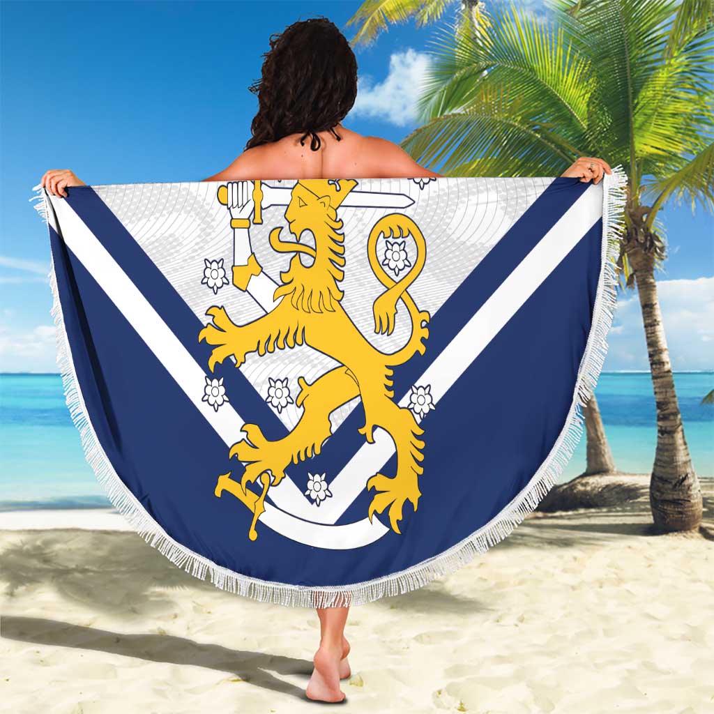 Custom Finland Ice Hockey We are Champions Beach Blanket Sporty Style Come on Leijonat