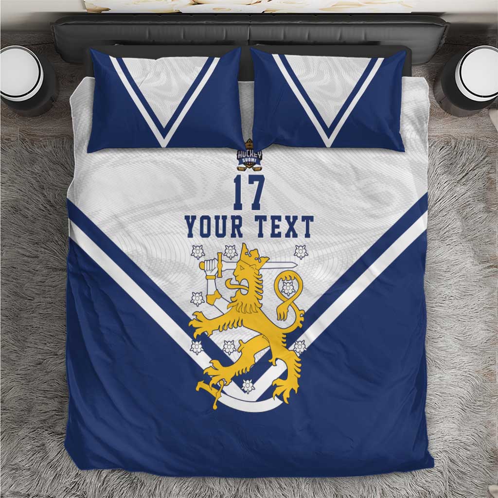 Custom Finland Ice Hockey We are Champions Bedding Set Sporty Style Come on Leijonat