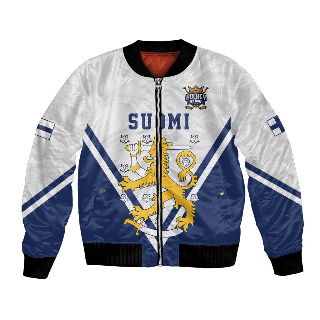 Custom Finland Ice Hockey We are Champions Bomber Jacket Sporty Style Come on Leijonat