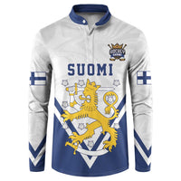 Custom Finland Ice Hockey We are Champions Button Sweatshirt Sporty Style Come on Leijonat
