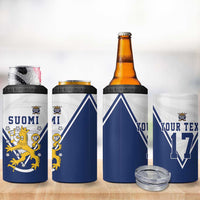 Custom Finland Ice Hockey We are Champions 4 in 1 Can Cooler Tumbler Sporty Style Come on Leijonat