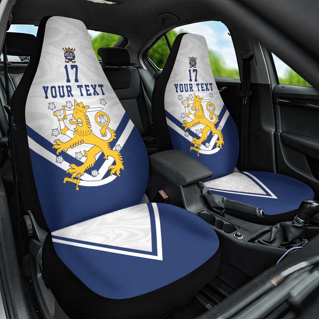 Custom Finland Ice Hockey We are Champions Car Seat Cover Sporty Style Come on Leijonat