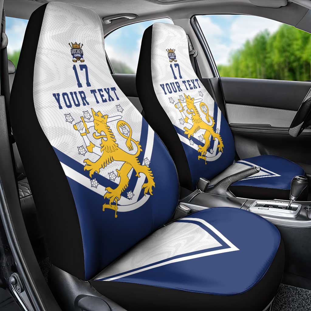 Custom Finland Ice Hockey We are Champions Car Seat Cover Sporty Style Come on Leijonat