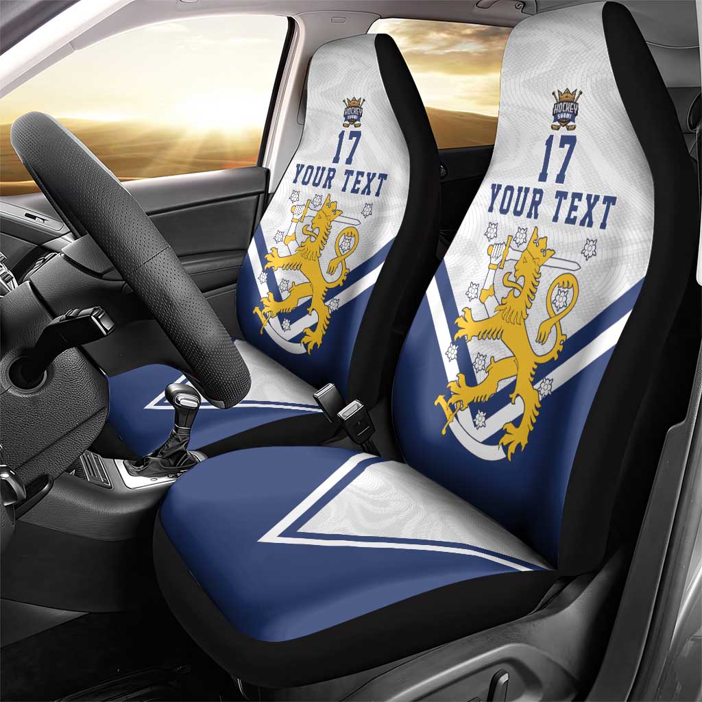 Custom Finland Ice Hockey We are Champions Car Seat Cover Sporty Style Come on Leijonat