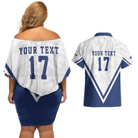 Custom Finland Ice Hockey We are Champions Couples Matching Off Shoulder Short Dress and Hawaiian Shirt Sporty Style Come on Leijonat