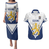 Custom Finland Ice Hockey We are Champions Couples Matching Puletasi and Hawaiian Shirt Sporty Style Come on Leijonat