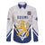 Custom Finland Ice Hockey We are Champions Family Matching Off The Shoulder Long Sleeve Dress and Hawaiian Shirt Sporty Style Come on Leijonat