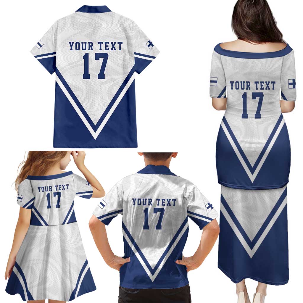 Custom Finland Ice Hockey We are Champions Family Matching Puletasi and Hawaiian Shirt Sporty Style Come on Leijonat