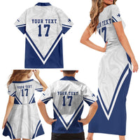 Custom Finland Ice Hockey We are Champions Family Matching Short Sleeve Bodycon Dress and Hawaiian Shirt Sporty Style Come on Leijonat