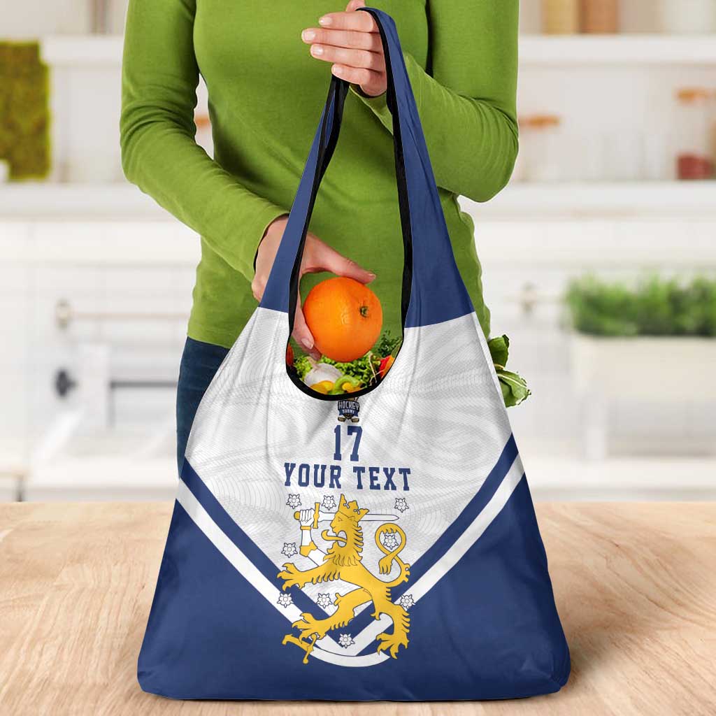 Custom Finland Ice Hockey We are Champions Grocery Bag Sporty Style Come on Leijonat