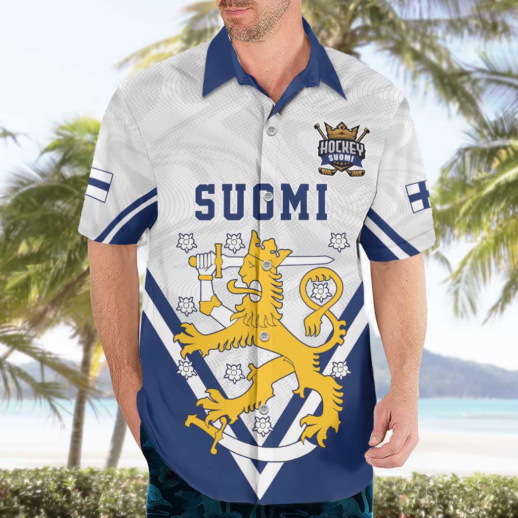 Custom Finland Ice Hockey We are Champions Hawaiian Shirt Sporty Style Come on Leijonat