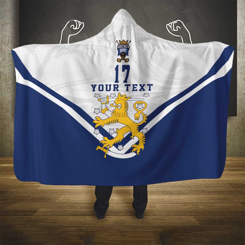 Custom Finland Ice Hockey We are Champions Hooded Blanket Sporty Style Come on Leijonat