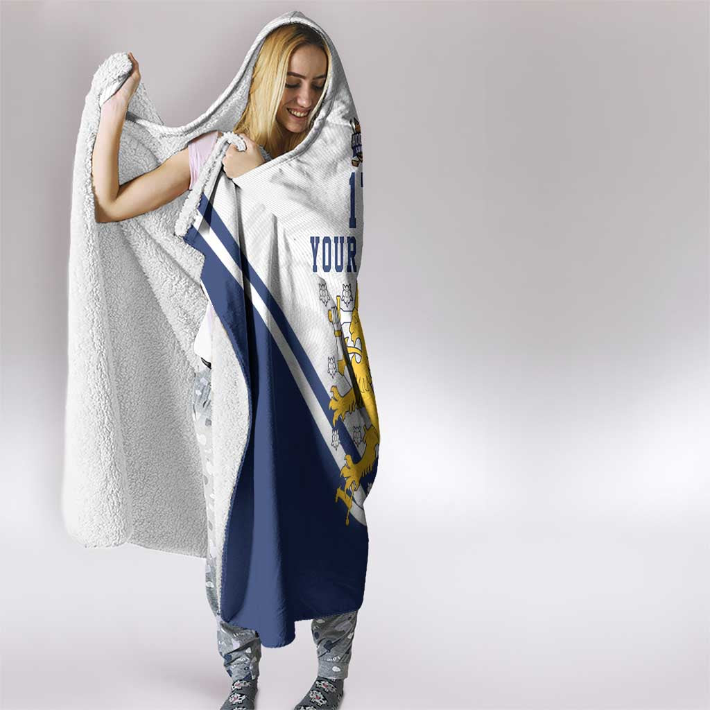 Custom Finland Ice Hockey We are Champions Hooded Blanket Sporty Style Come on Leijonat