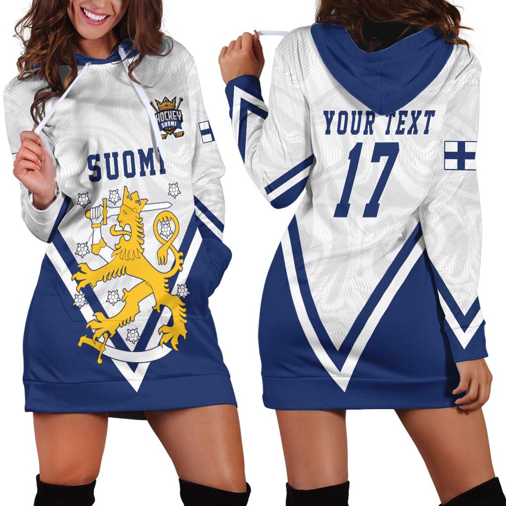 Custom Finland Ice Hockey We are Champions Hoodie Dress Sporty Style Come on Leijonat