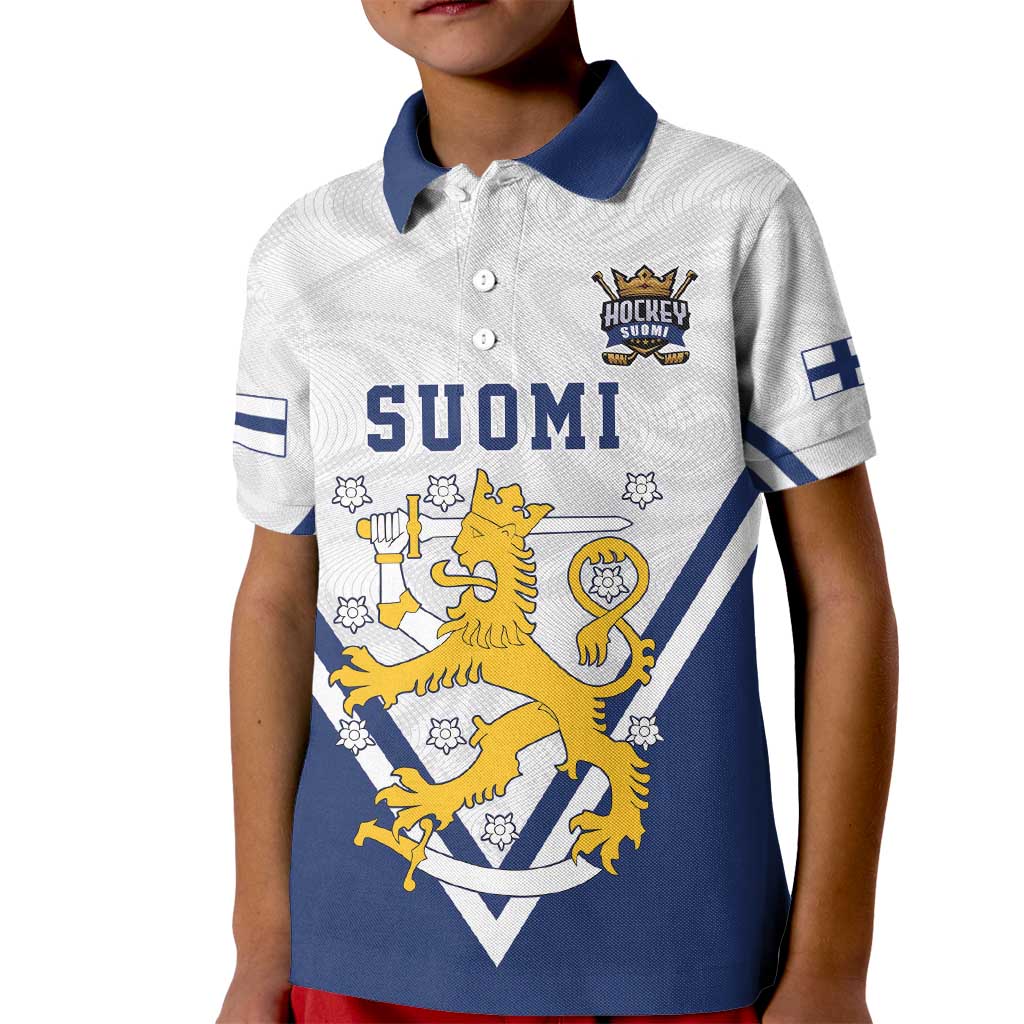 Custom Finland Ice Hockey We are Champions Kid Polo Shirt Sporty Style Come on Leijonat