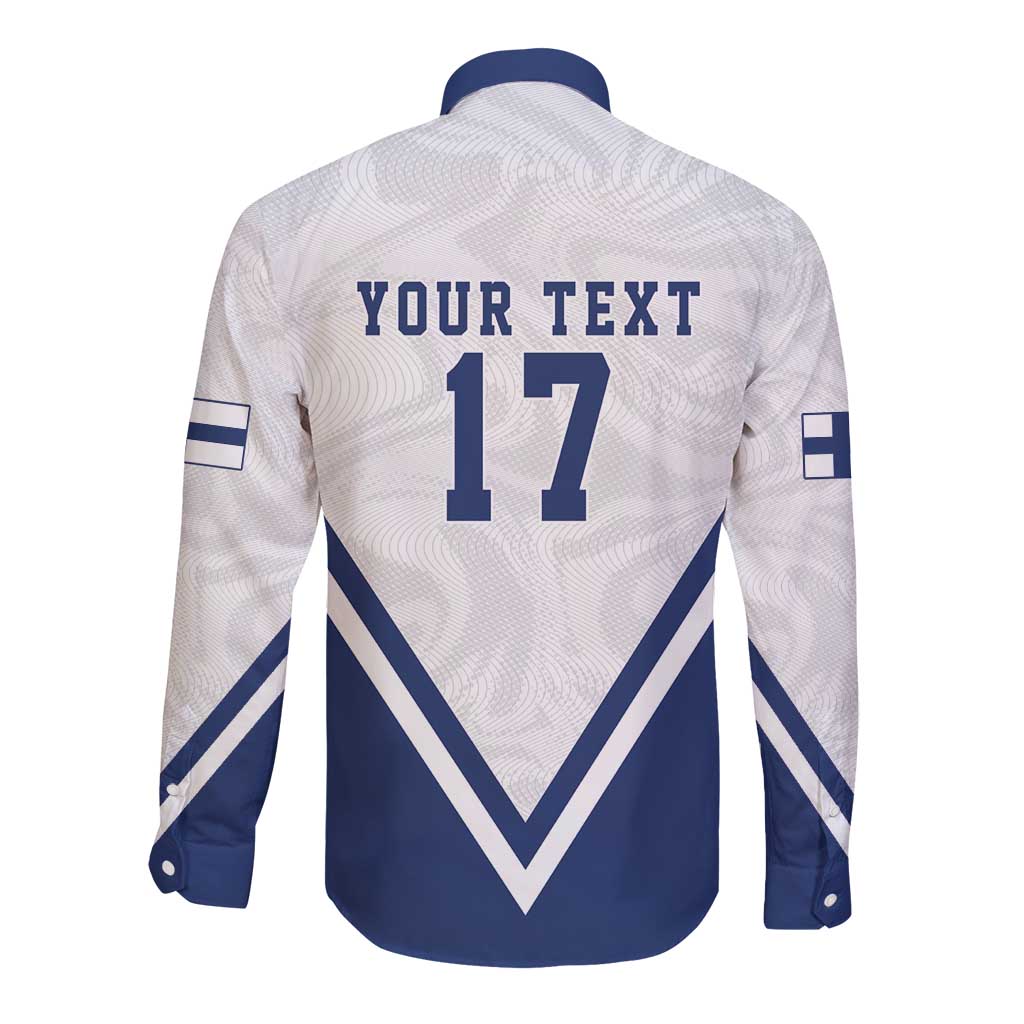 Custom Finland Ice Hockey We are Champions Long Sleeve Button Shirt Sporty Style Come on Leijonat