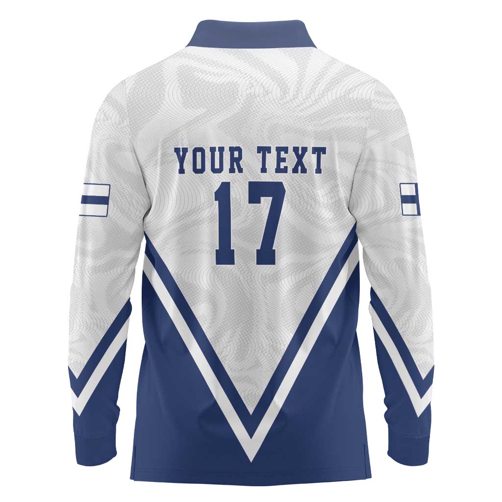 Custom Finland Ice Hockey We are Champions Long Sleeve Polo Shirt Sporty Style Come on Leijonat