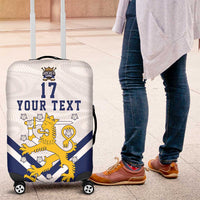 Custom Finland Ice Hockey We are Champions Luggage Cover Sporty Style Come on Leijonat