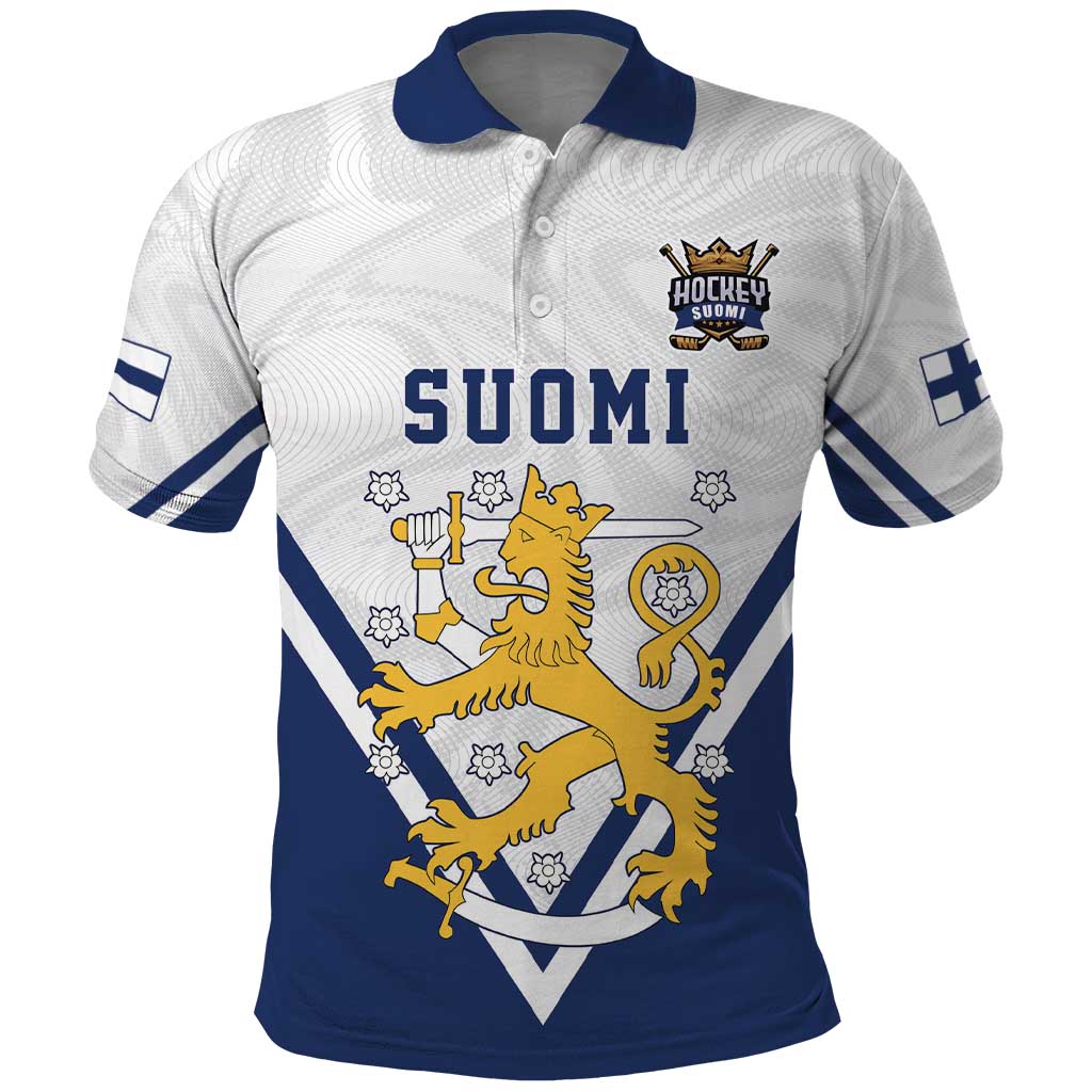 Custom Finland Ice Hockey We are Champions Polo Shirt Sporty Style Come on Leijonat