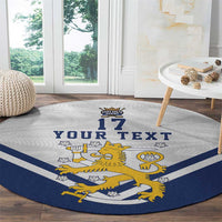 Custom Finland Ice Hockey We are Champions Round Carpet Sporty Style Come on Leijonat