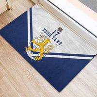 Custom Finland Ice Hockey We are Champions Rubber Doormat Sporty Style Come on Leijonat