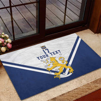 Custom Finland Ice Hockey We are Champions Rubber Doormat Sporty Style Come on Leijonat