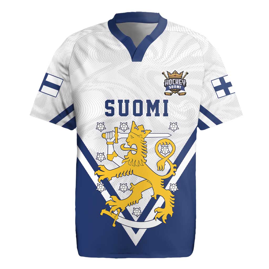 Custom Finland Ice Hockey We are Champions Rugby Jersey Sporty Style Come on Leijonat