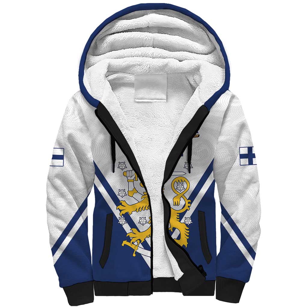 Custom Finland Ice Hockey We are Champions Sherpa Hoodie Sporty Style Come on Leijonat
