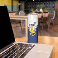 Custom Finland Ice Hockey We are Champions Skinny Tumbler Sporty Style Come on Leijonat