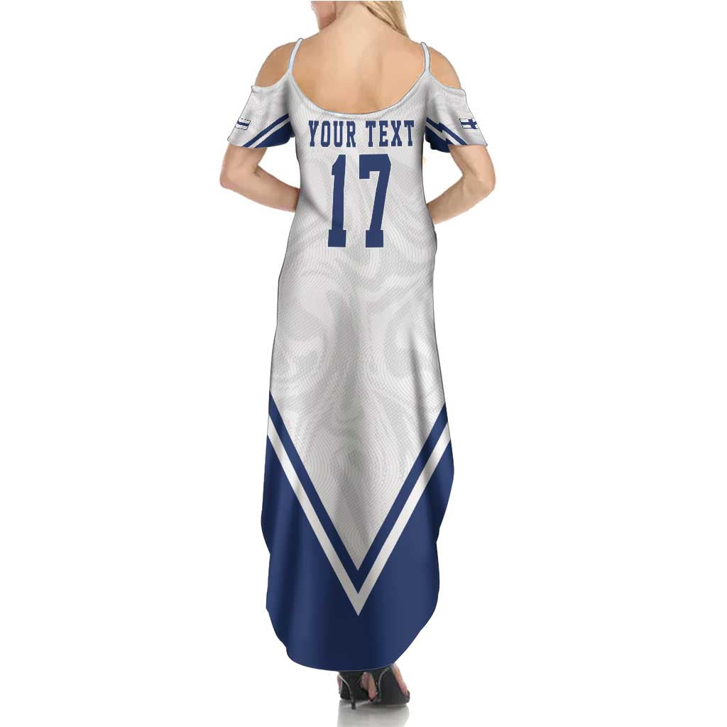 Custom Finland Ice Hockey We are Champions Summer Maxi Dress Sporty Style Come on Leijonat