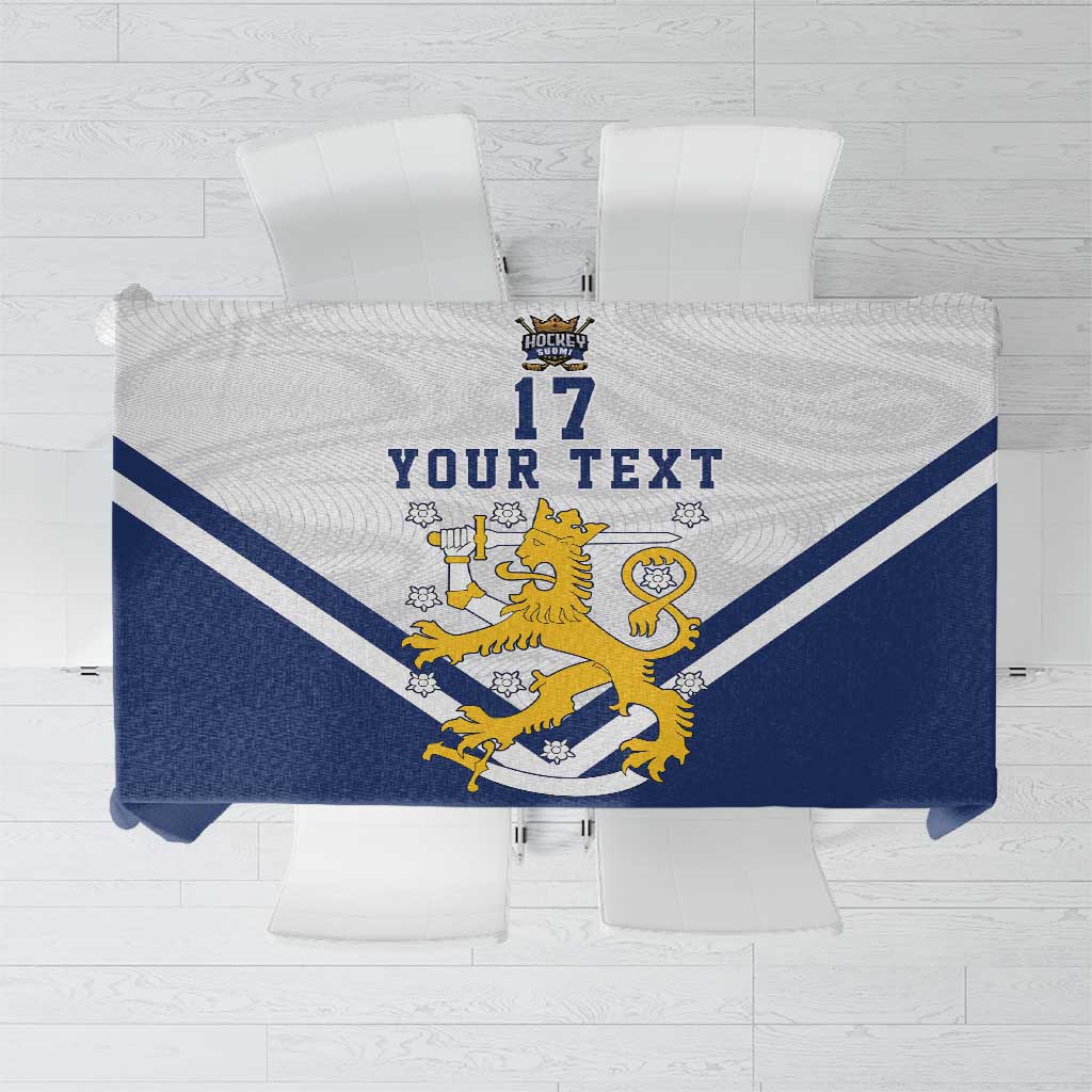 Custom Finland Ice Hockey We are Champions Tablecloth Sporty Style Come on Leijonat