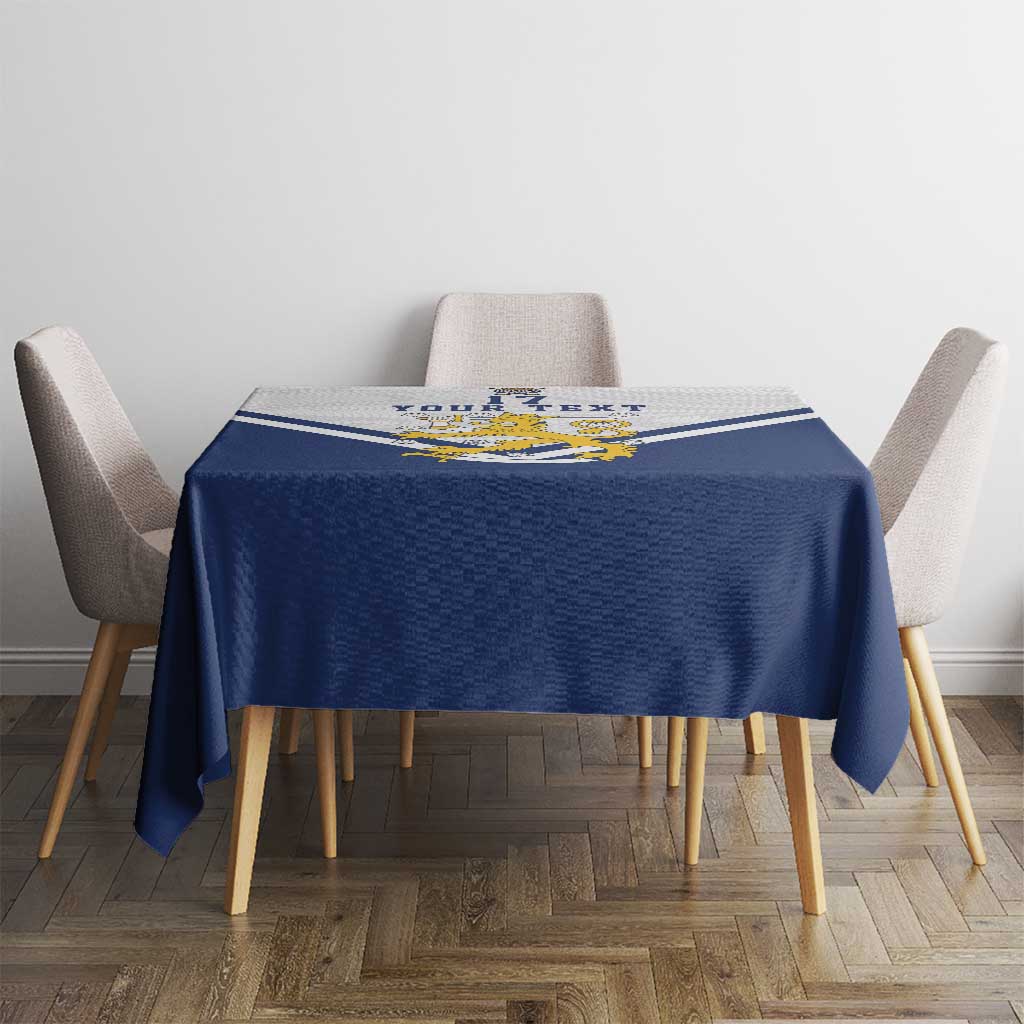 Custom Finland Ice Hockey We are Champions Tablecloth Sporty Style Come on Leijonat