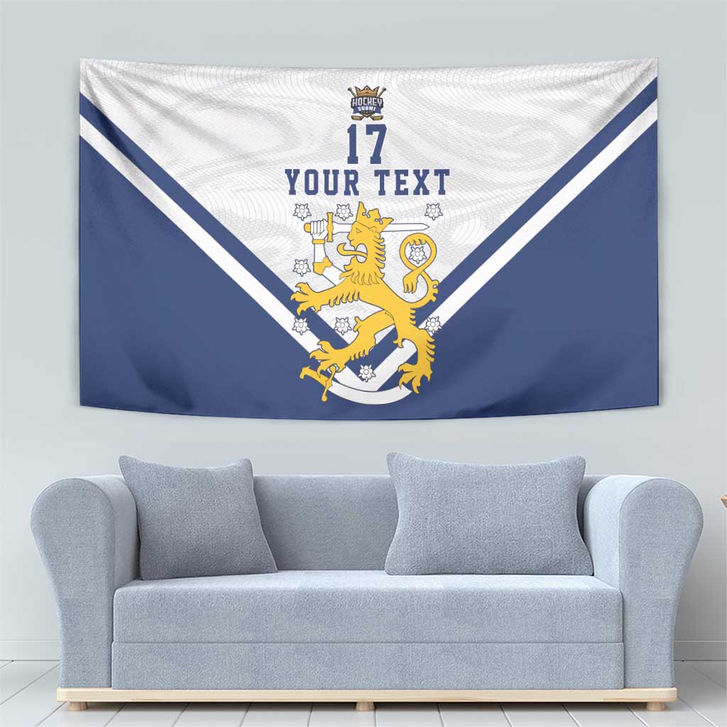 Custom Finland Ice Hockey We are Champions Tapestry Sporty Style Come on Leijonat