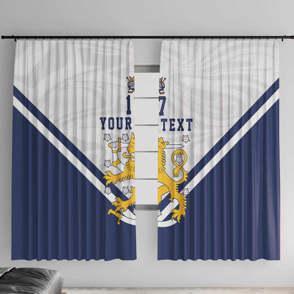 Custom Finland Ice Hockey We are Champions Window Curtain Sporty Style Come on Leijonat